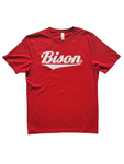 "BISON New Cursive" Unisex Short-Sleeve Crewneck T-Shirt