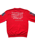 "BISON Cursive 2025" Unisex Crewneck Sweatshirt (with Sleeve Graphics)