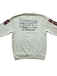 "BISON Cursive 2025" Unisex Crewneck Sweatshirt (with Sleeve Graphics)