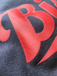 "BISON Cursive 2025" Limited Edition Premium Unisex Navy Crewneck Heavyweight Sweatshirt (with Sleeve Graphic)