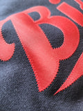 "BISON Cursive 2025" Limited Edition Premium Unisex Navy Crewneck Heavyweight Sweatshirt (with Sleeve Graphic)