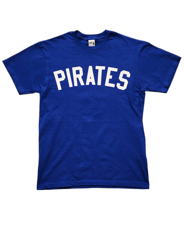 "PIRATES Bold" Royal Blue/White Unisex Short Sleeve T-Shirt