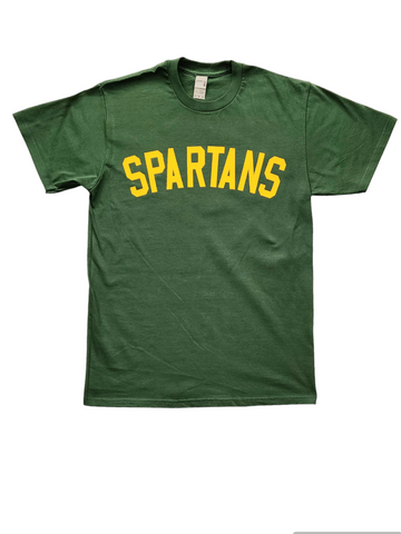 "SPARTANS Bold" Forest/Gold Unisex Short Sleeve T-Shirt