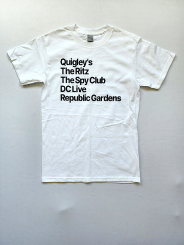 "DC Club Nostalgia" White Unisex Short Sleeve T-Shirt