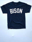 "BISON Bold" Navy Blue/White Unisex Short Sleeve T-Shirt