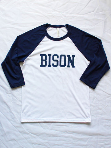 "BISON" Unisex Baseball T-Shirt