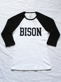 "BISON" Women's Baseball T-Shirt